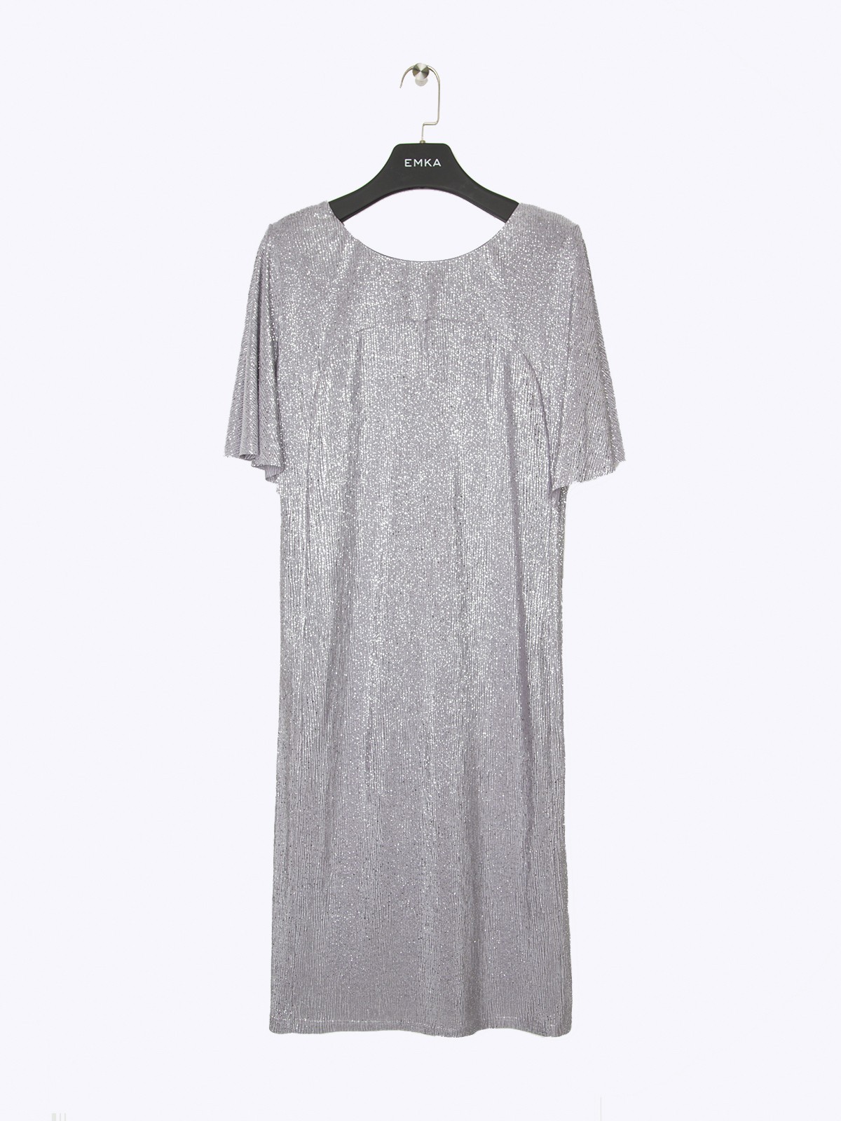  платье из сияющей текстурной ткани